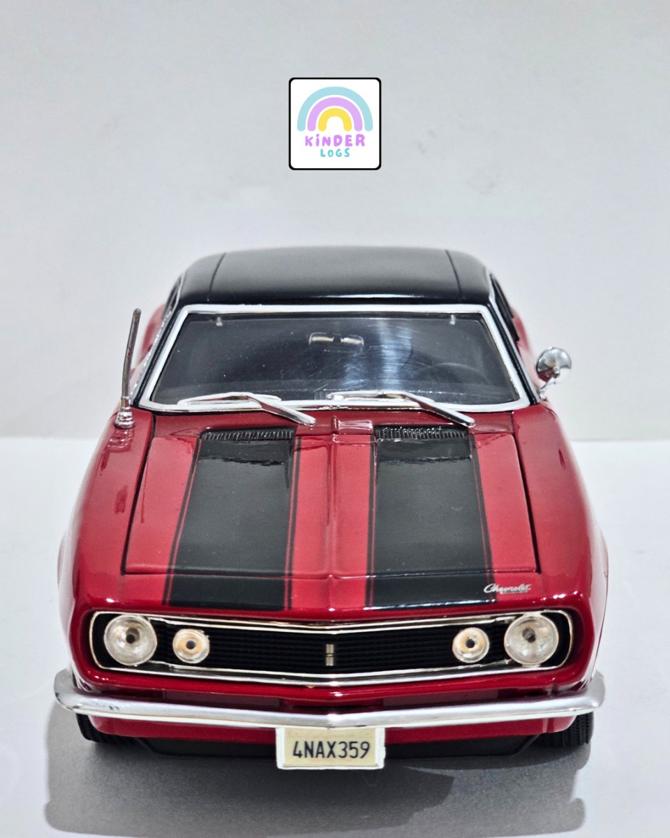 1:18 Maisto 1967 Chevrolet Camaro Z/28 - Red Color (Pre - Owned) - Kinder Logs