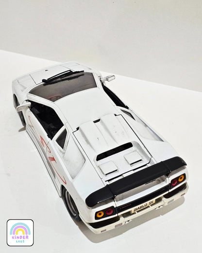 1:18 Maisto Lamborghini Diablo SV - White Color (Pre - Owned) - Kinder Logs