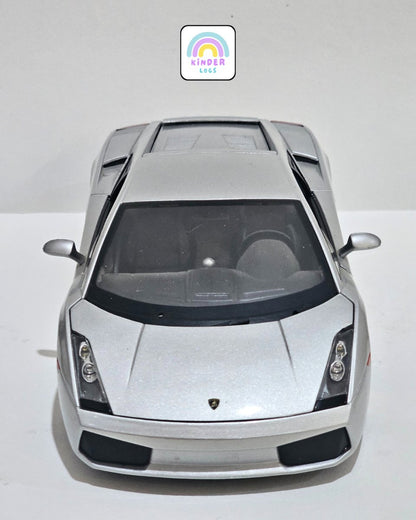 1:18 Maisto Lamborghini Gallardo - Silver Color (Pre - Owned) - Kinder Logs