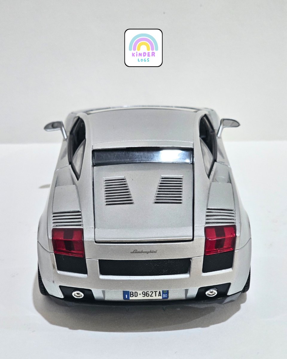 1:18 Maisto Lamborghini Gallardo - Silver Color (Pre - Owned) - Kinder Logs