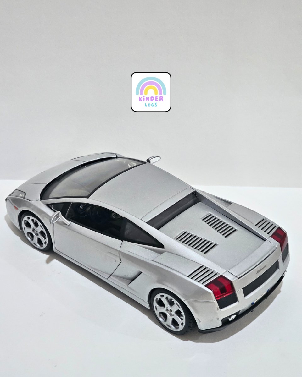 1:18 Maisto Lamborghini Gallardo - Silver Color (Pre - Owned) - Kinder Logs