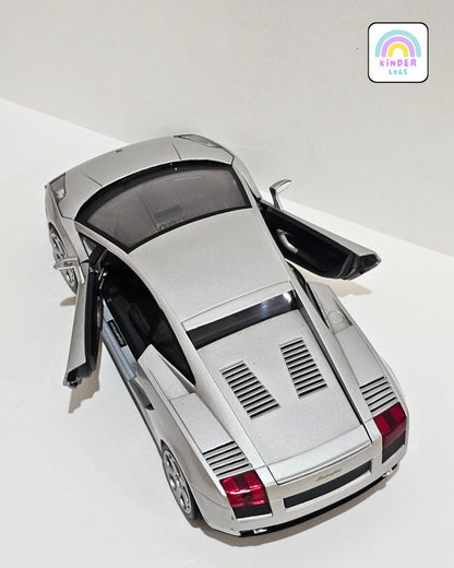 1:18 Maisto Lamborghini Gallardo - Silver Color (Pre - Owned) - Kinder Logs