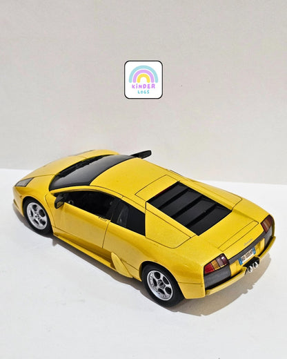 1:18 Maisto Lamborghini Murcielago - Yellow Color (Pre - Owned) - Kinder Logs