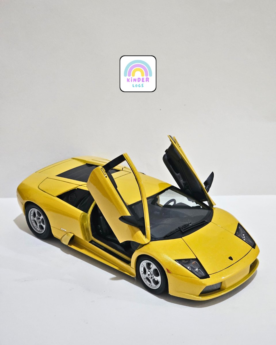 1:18 Maisto Lamborghini Murcielago - Yellow Color (Pre - Owned) - Kinder Logs