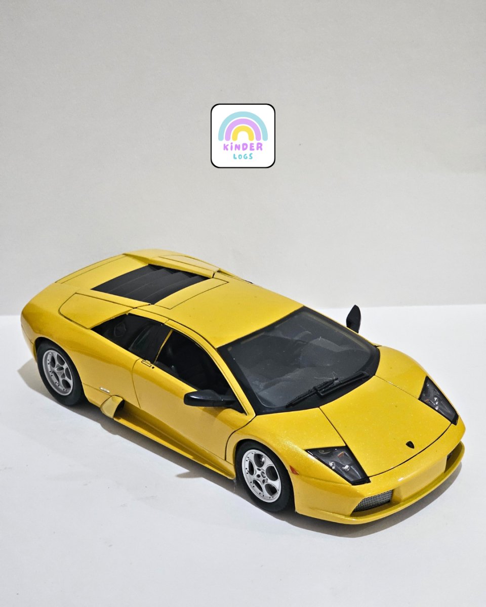 1:18 Maisto Lamborghini Murcielago - Yellow Color (Pre - Owned) - Kinder Logs