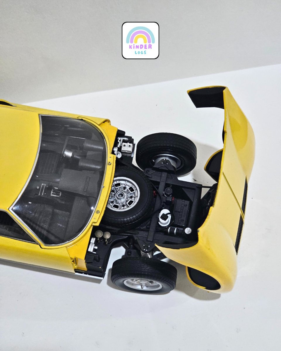 1:18 Welly Lamborghini Miura P400 SV - Yellow Color (Pre - Owned) - Kinder Logs