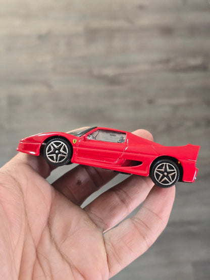 1:43 Bburago Ferrari F50 - Red (Uncarded - New) - Kinder Logs