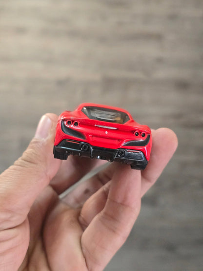 1:43 Bburago Ferrari F8 Tributo - Red (Uncarded - New) - Kinder Logs