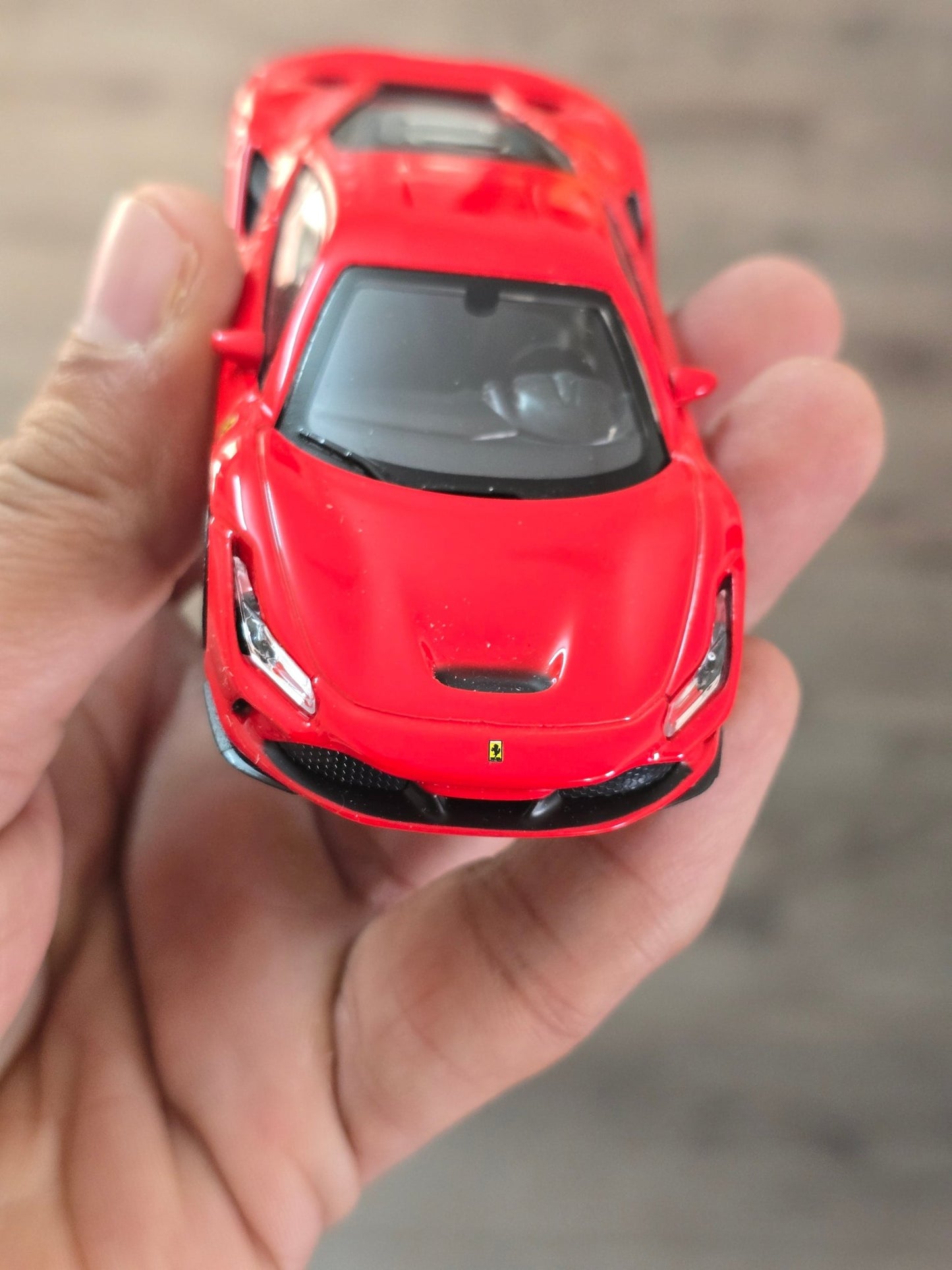 1:43 Bburago Ferrari F8 Tributo - Red (Uncarded - New) - Kinder Logs