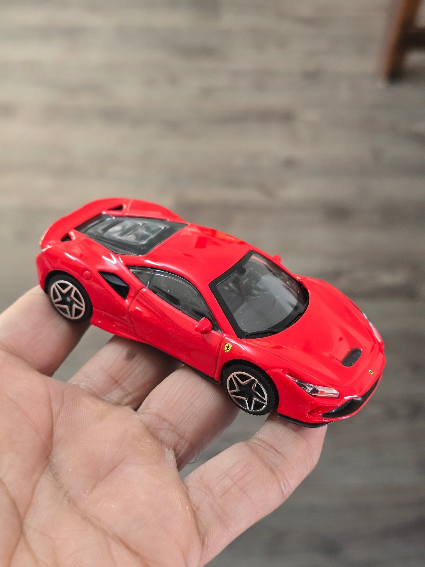 1:43 Bburago Ferrari F8 Tributo - Red (Uncarded - New) - Kinder Logs