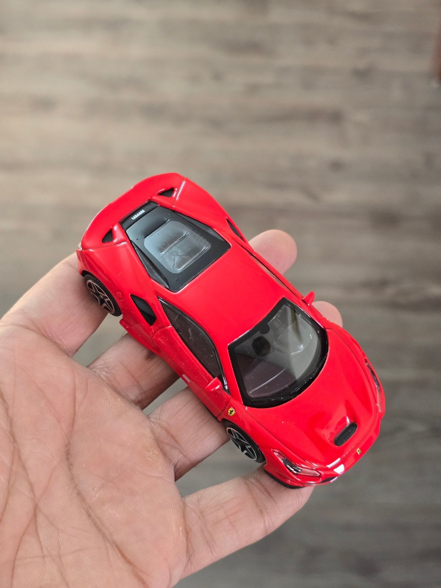 1:43 Bburago Ferrari F8 Tributo - Red (Uncarded - New) - Kinder Logs