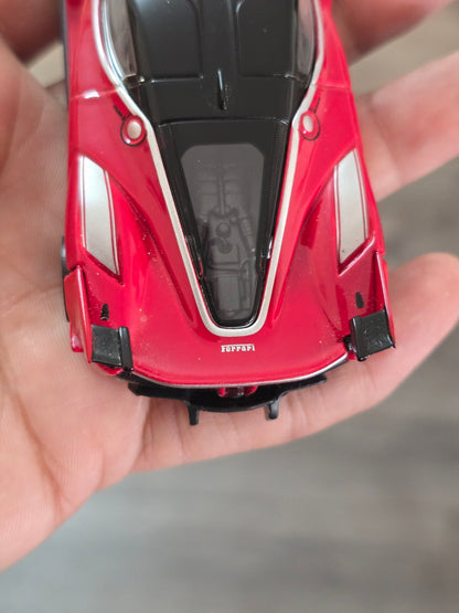 1:43 Bburago Ferrari FXX K Number 10 - Red (Uncarded - New) - Kinder Logs