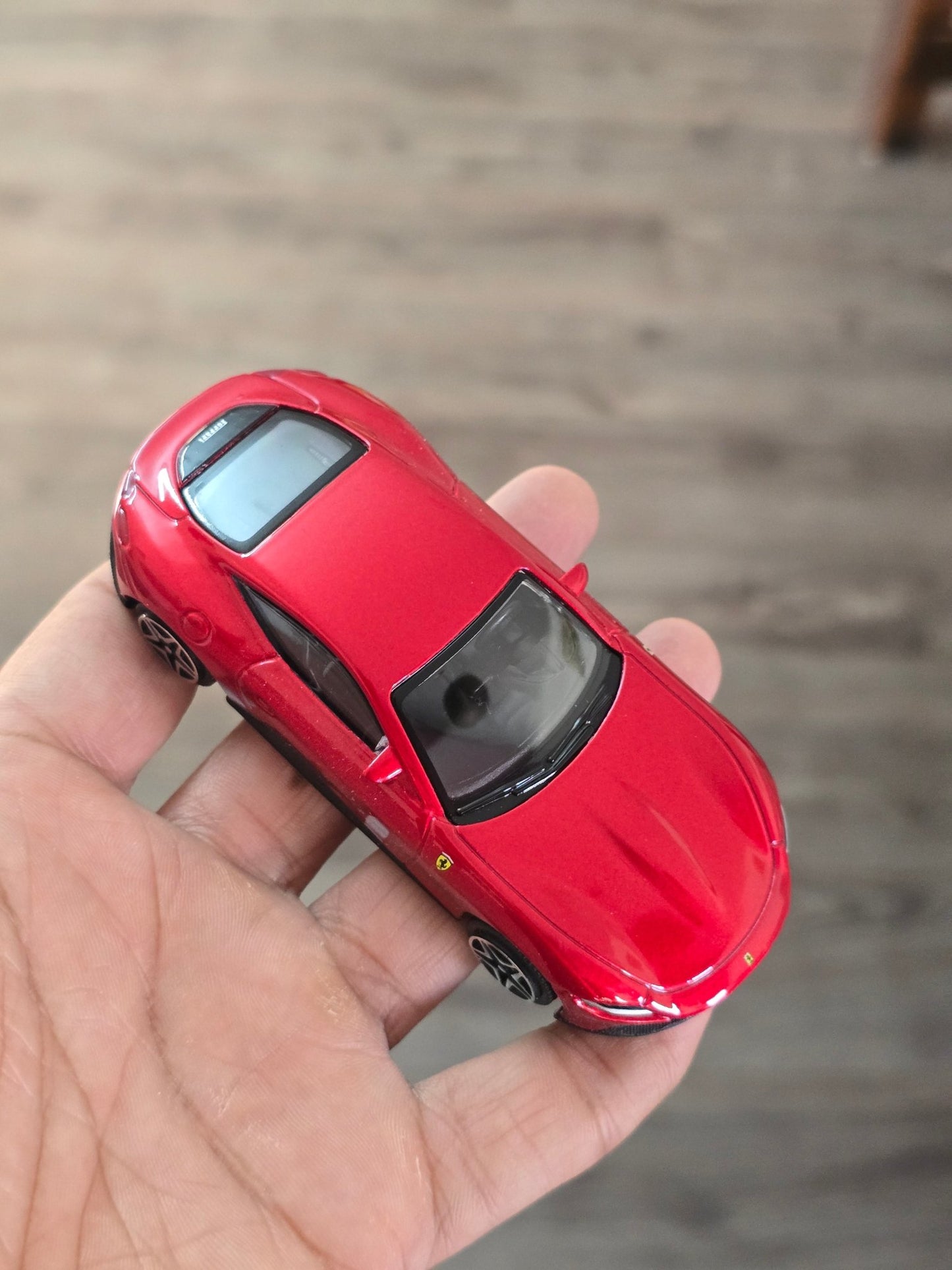 1:43 Bburago Ferrari Roma - Red (Uncarded - New) - Kinder Logs