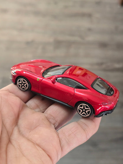 1:43 Bburago Ferrari Roma - Red (Uncarded - New) - Kinder Logs