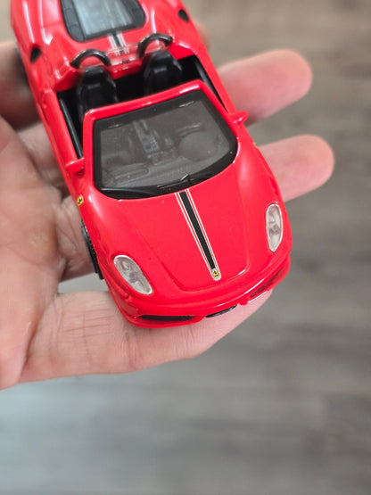 1:43 Bburago Ferrari Scuderia Spider 16M - Red (Uncarded - New) - Kinder Logs