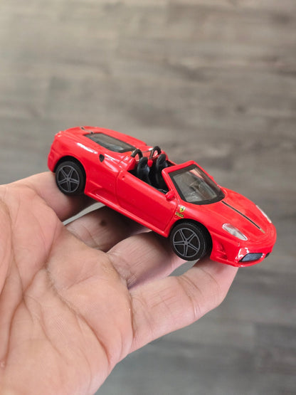 1:43 Bburago Ferrari Scuderia Spider 16M - Red (Uncarded - New) - Kinder Logs