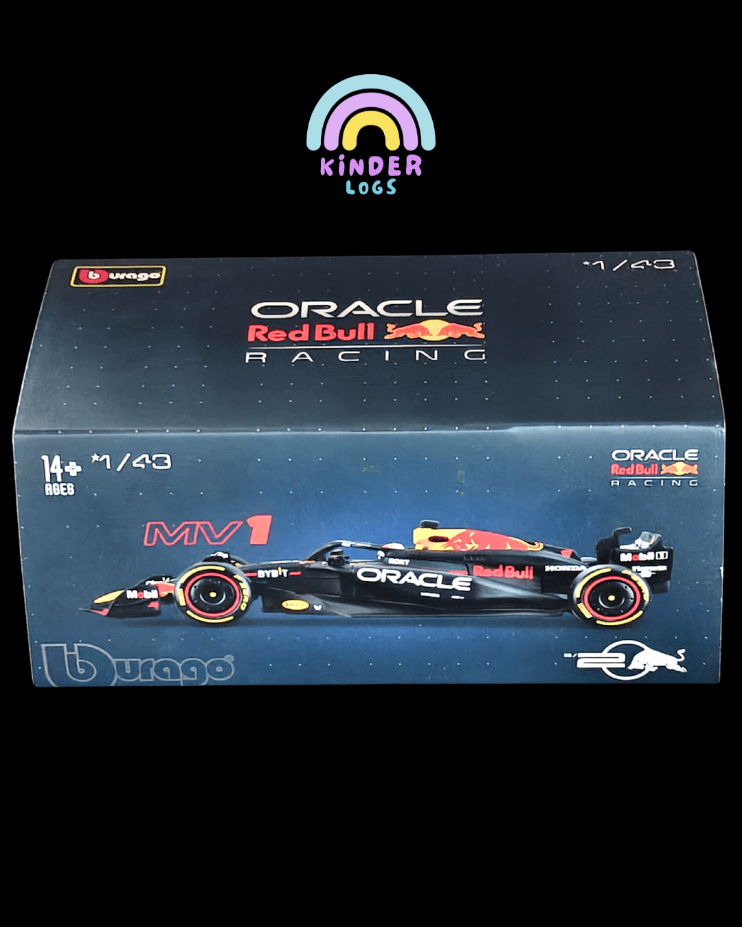 1:43 Bburago Oracle Red Bull Racing RB20 1 (Open Box) - Kinder Logs