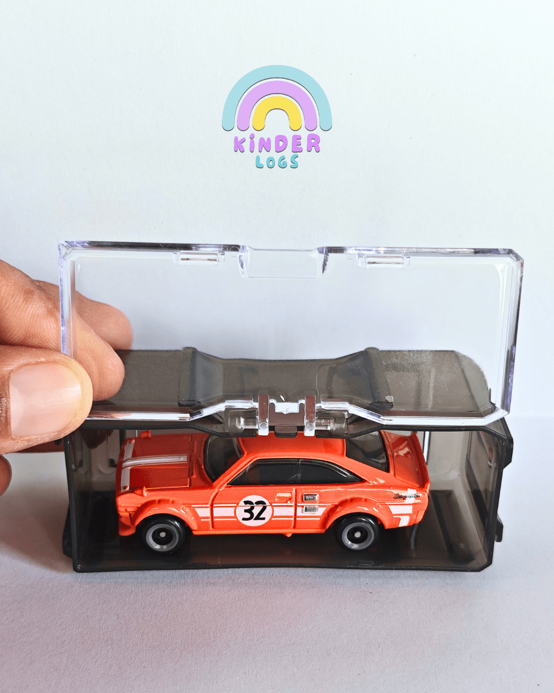 1:64 Diecast Car Display & Storage Case - Set of 4 (Car Not Included) - Kinder Logs