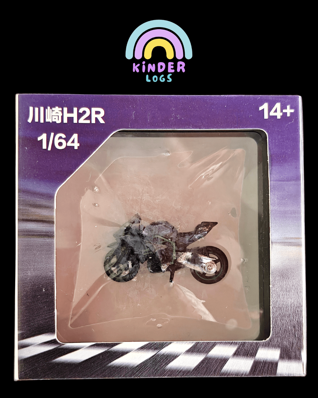 1:64 Kawasaki Ninja H2R Superbike Model (Sealed Box) - Kinder Logs