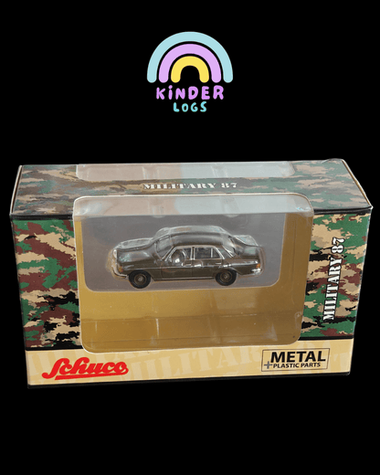 1:87 Schuco Mercedes - Benz W123 Military 87 Edition - Kinder Logs