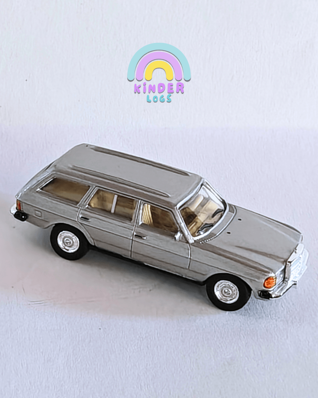 1:87 Schuco Mercedes - Benz W123 Wagon - Silver (Uncarded) - Kinder Logs