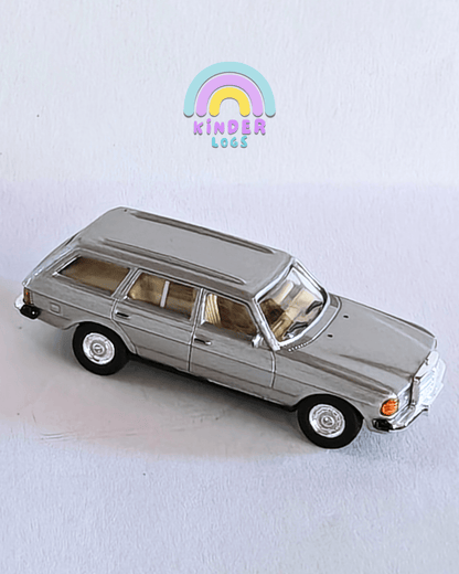 1:87 Schuco Mercedes - Benz W123 Wagon - Silver (Uncarded) - Kinder Logs