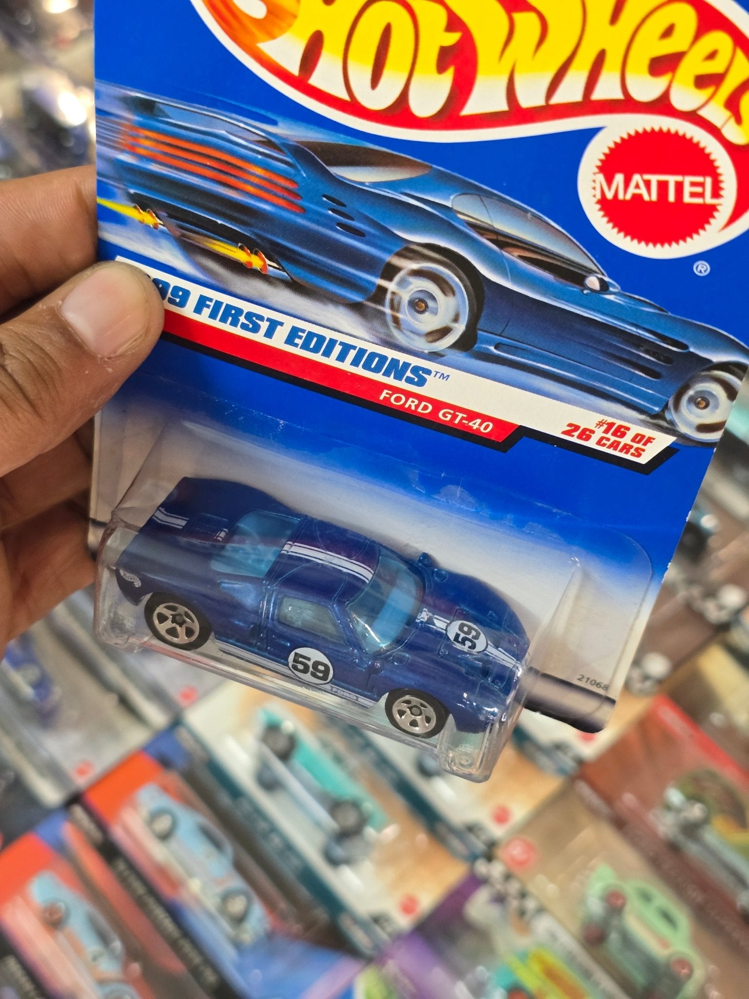 1999 First Editions Hot Wheels Ford GT40 (Imported) - Kinder Logs