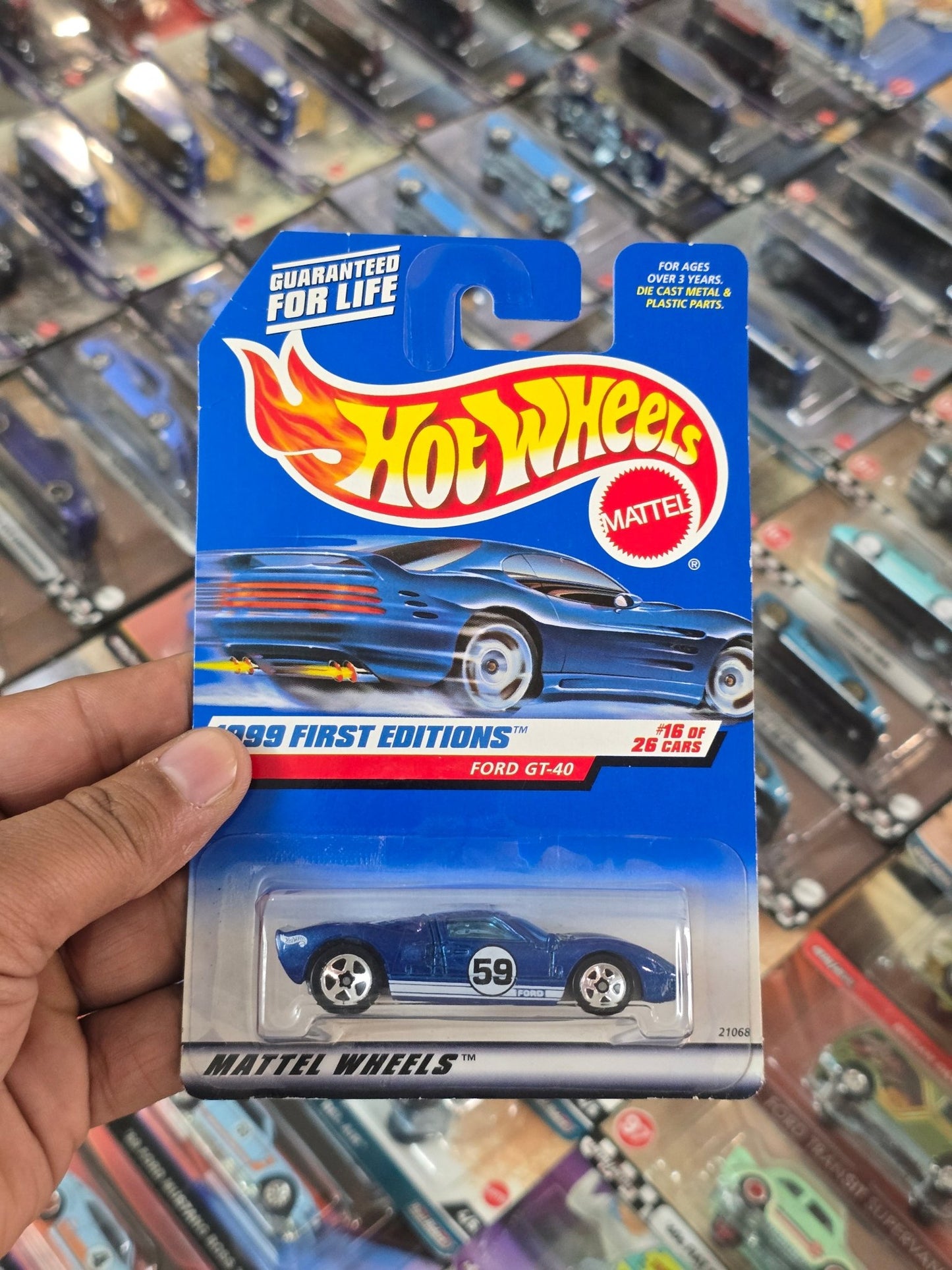1999 First Editions Hot Wheels Ford GT40 (Imported) - Kinder Logs