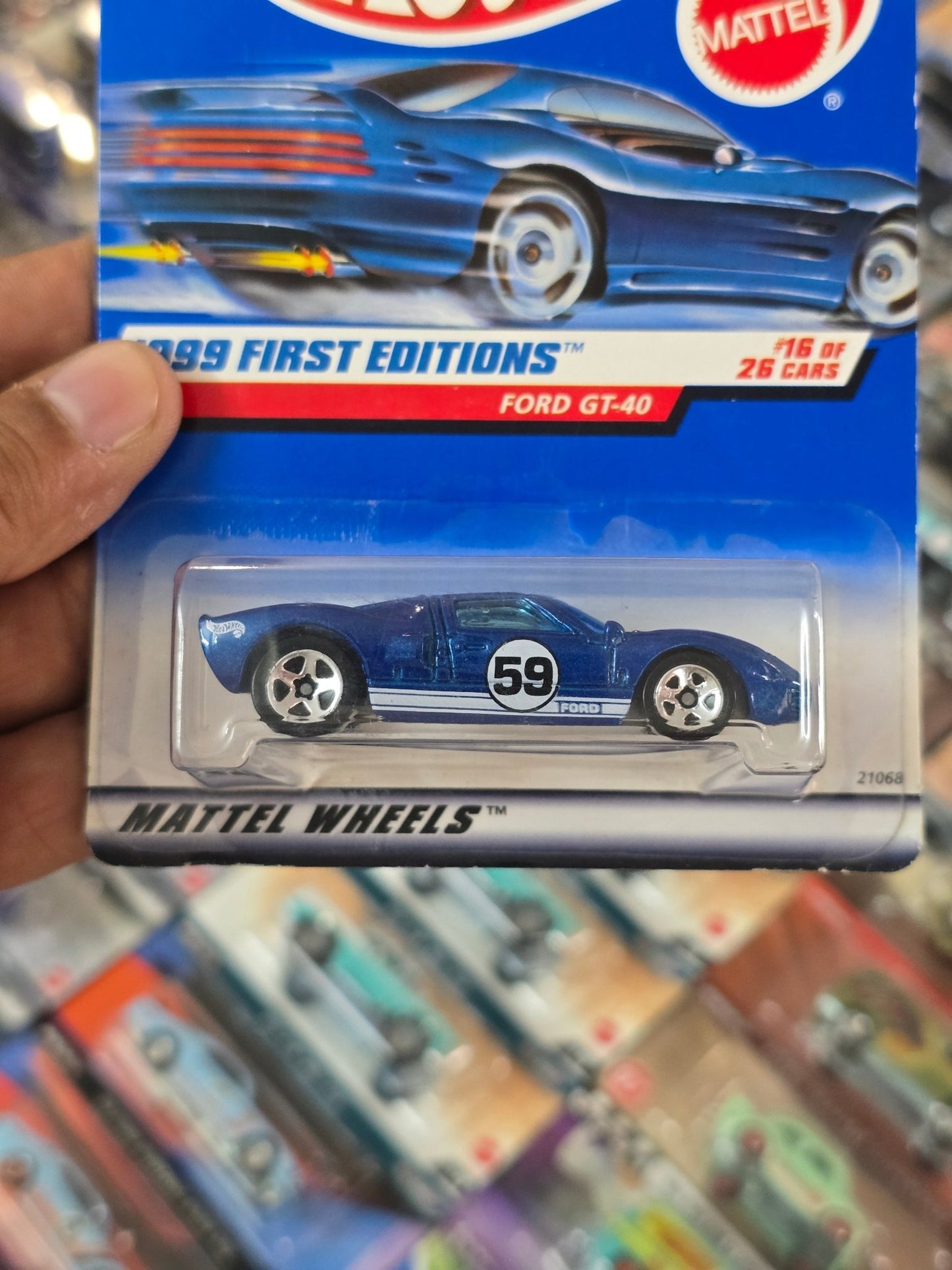 1999 First Editions Hot Wheels Ford GT40 (Imported) - Kinder Logs
