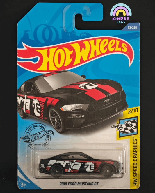 2018 Hot Wheels Ford Mustang GT Borla 78 - Kinder Logs