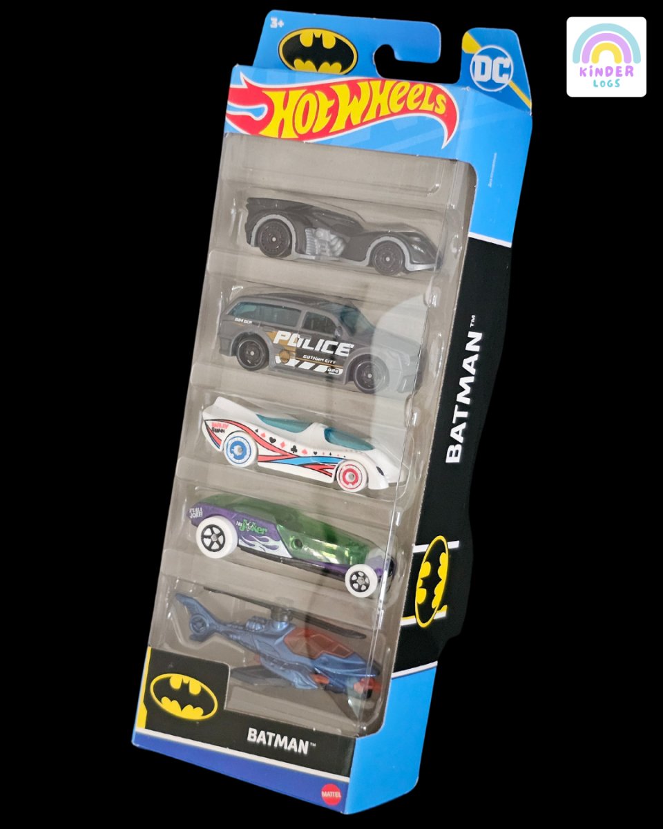 2024 Hot Wheels Batman 5 Cars Pack - Kinder Logs