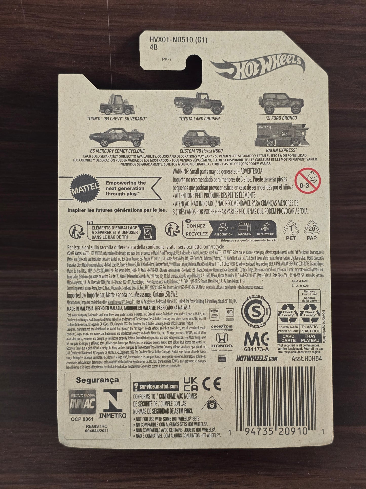 56th Anniversary Hot Wheels Toyota Land Cruiser (2023 Imported Card)