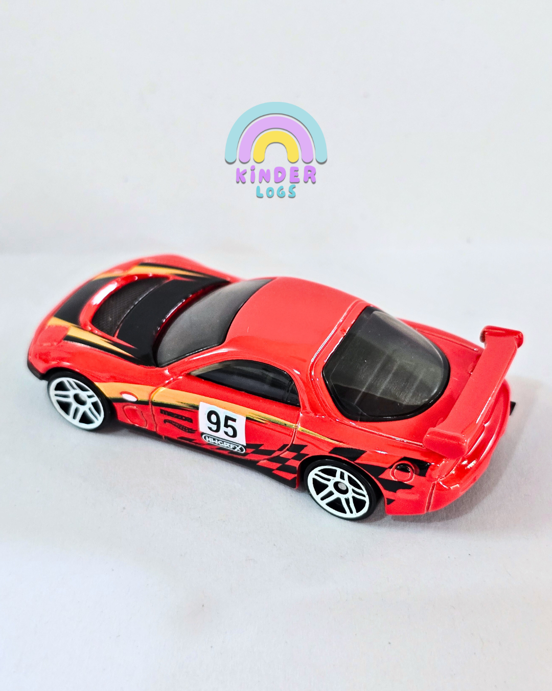 Hot Wheels 1995 Mazda RX-7 Drift Car - Red (Uncarded - New)