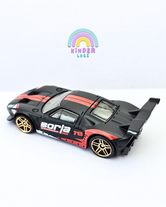 Hot Wheels Ford GT Borla Edition - Matte Black (Uncarded - New)