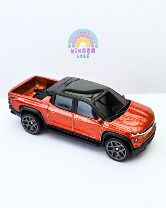 Hot Wheels Chevrolet Silverado EV RST - Orange (Uncarded - New)