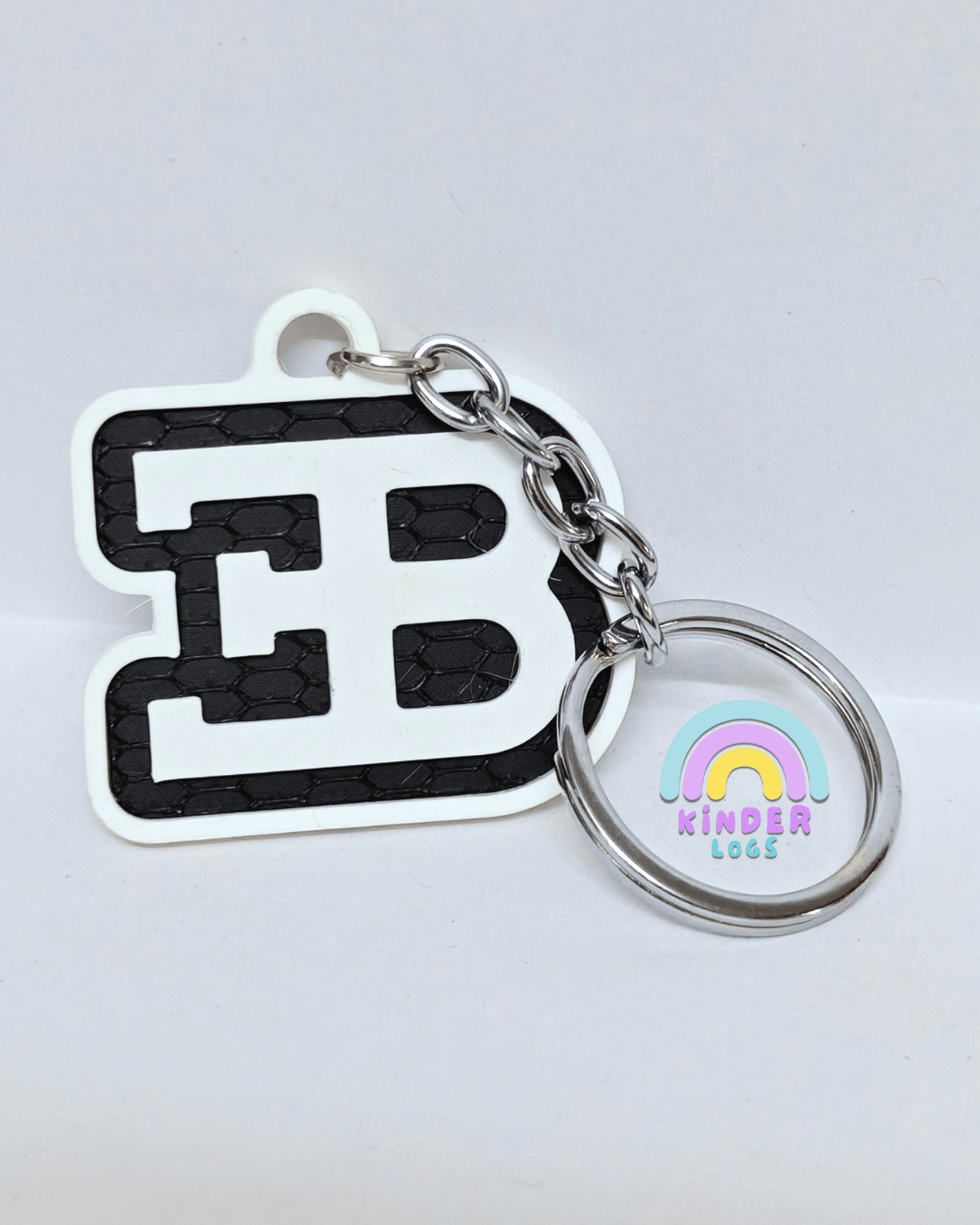 3D - Printed Bugatti Logo Key Chain - Kinder Logs