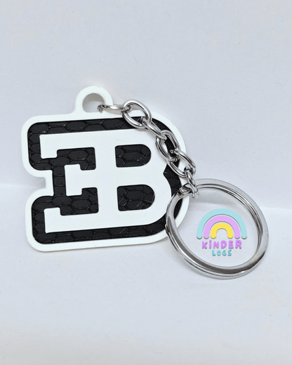 3D - Printed Bugatti Logo Key Chain - Kinder Logs