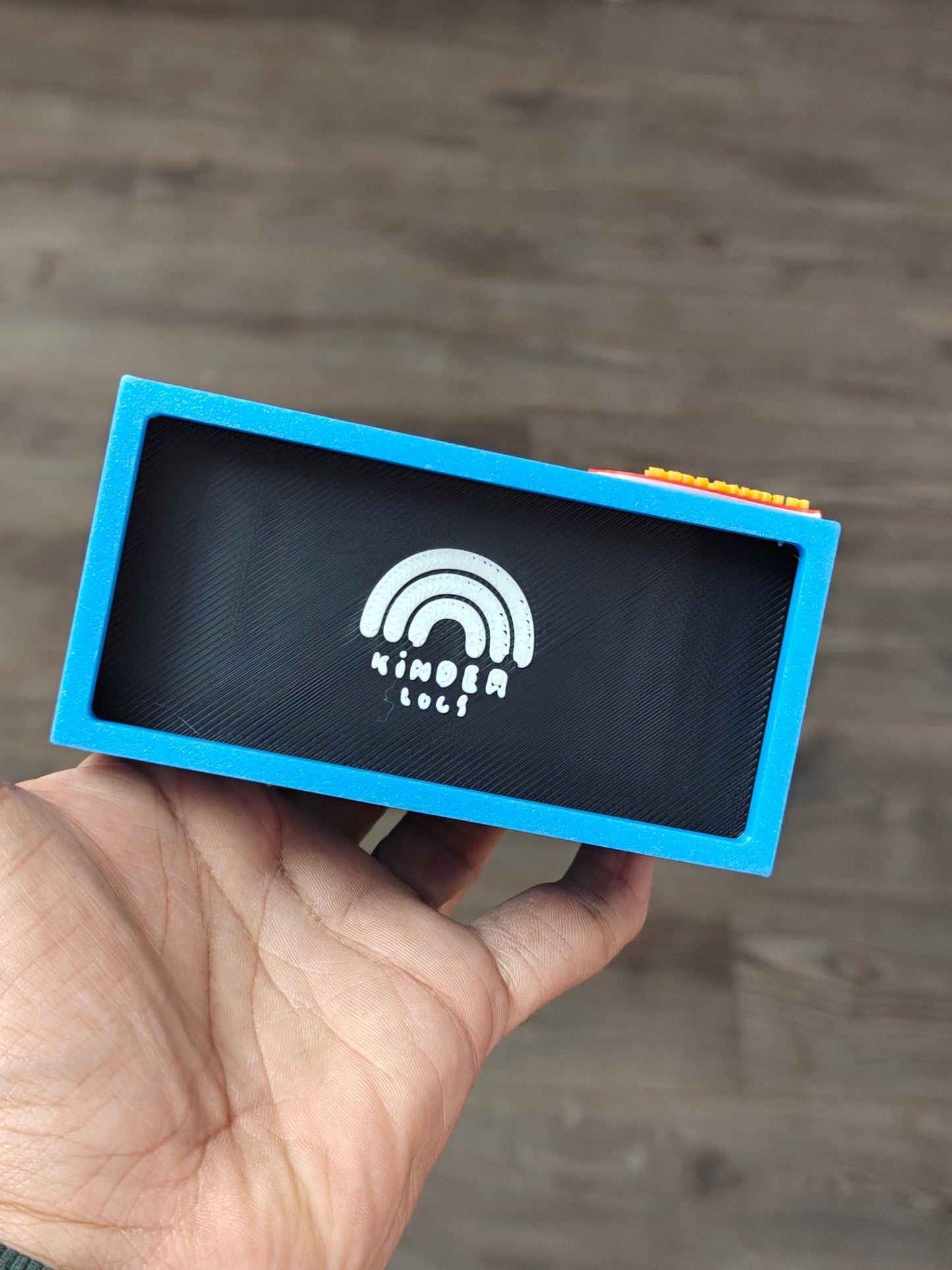 3D - Printed Car Garage For 1:64 Diecast Car (Blue) - Kinder Logs