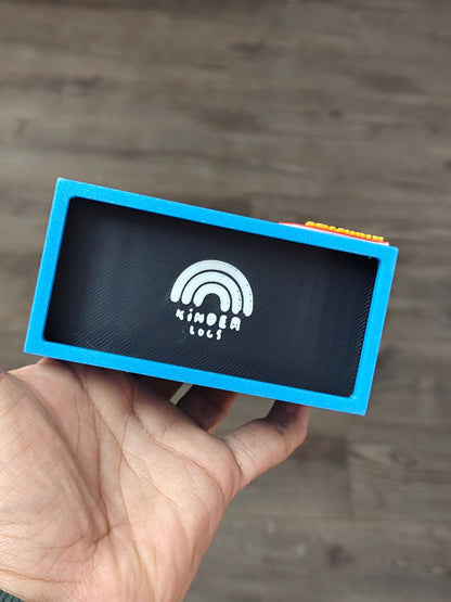 3D - Printed Car Garage For 1:64 Diecast Car (Blue) - Kinder Logs