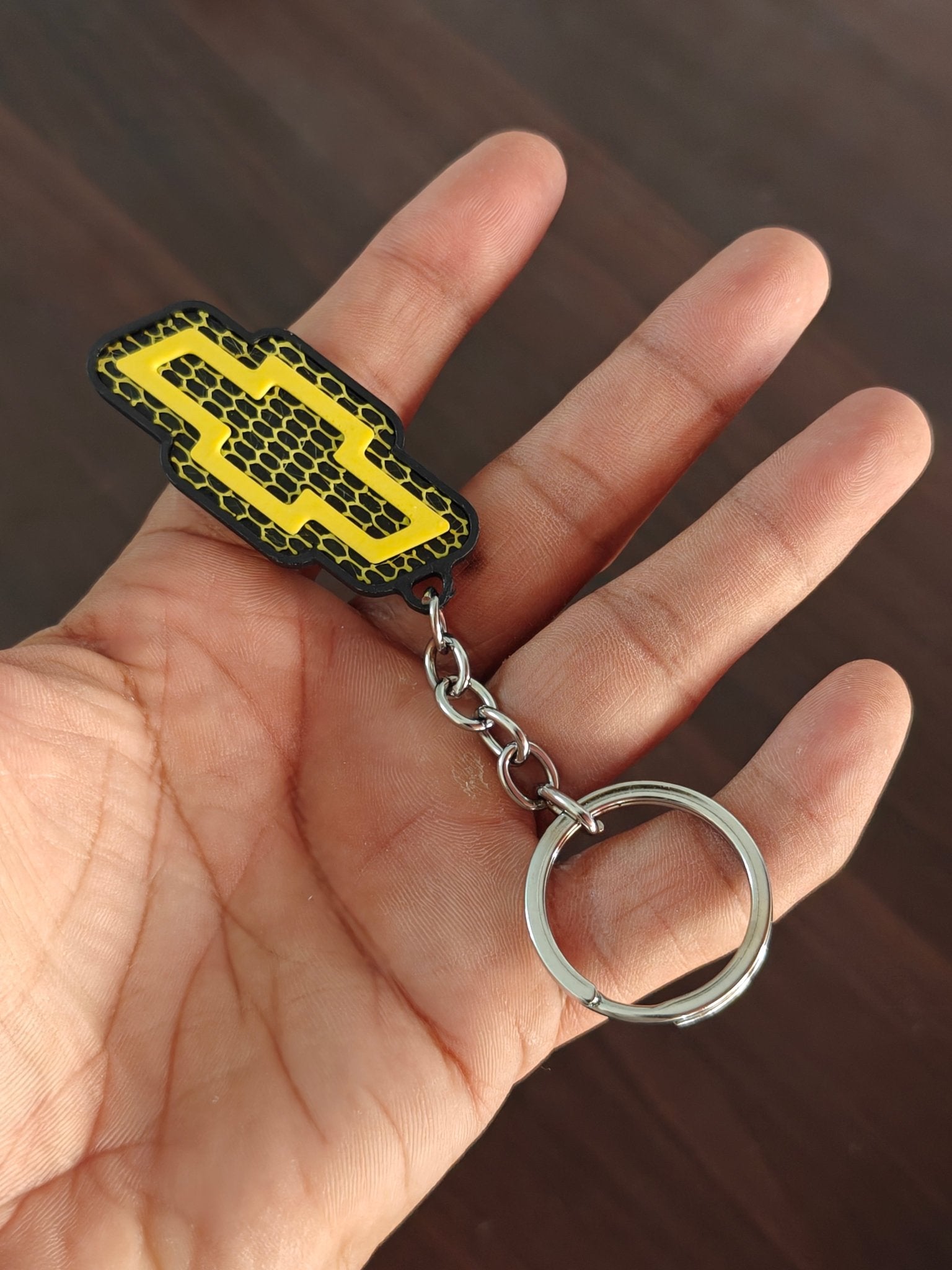 3D - Printed Chevrolet Logo Key Chain - Kinder Logs