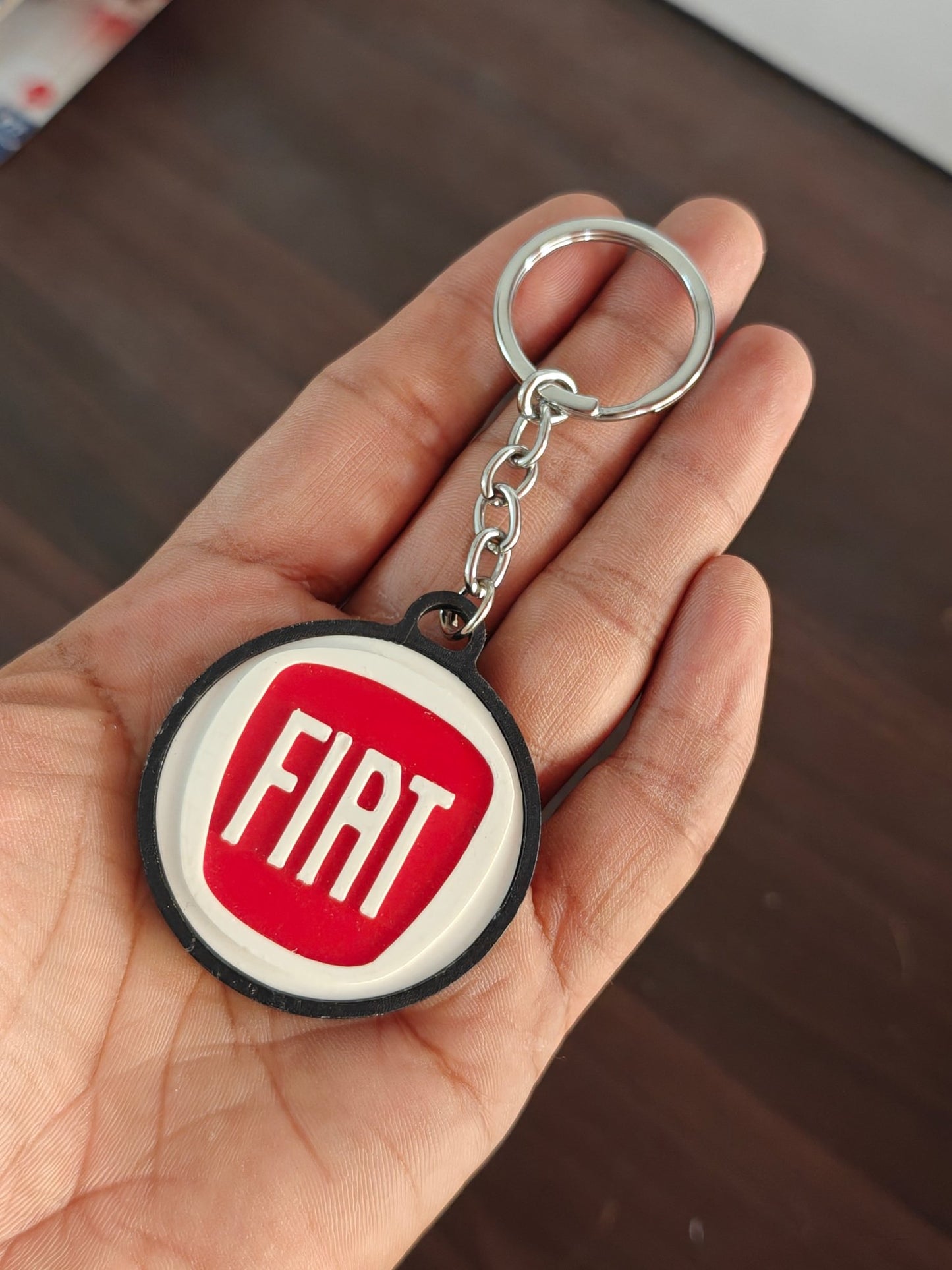 3D - Printed Fiat Logo Key Chain - Kinder Logs