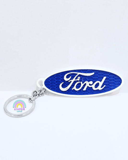 3D - Printed Ford Logo Key Chain - Kinder Logs