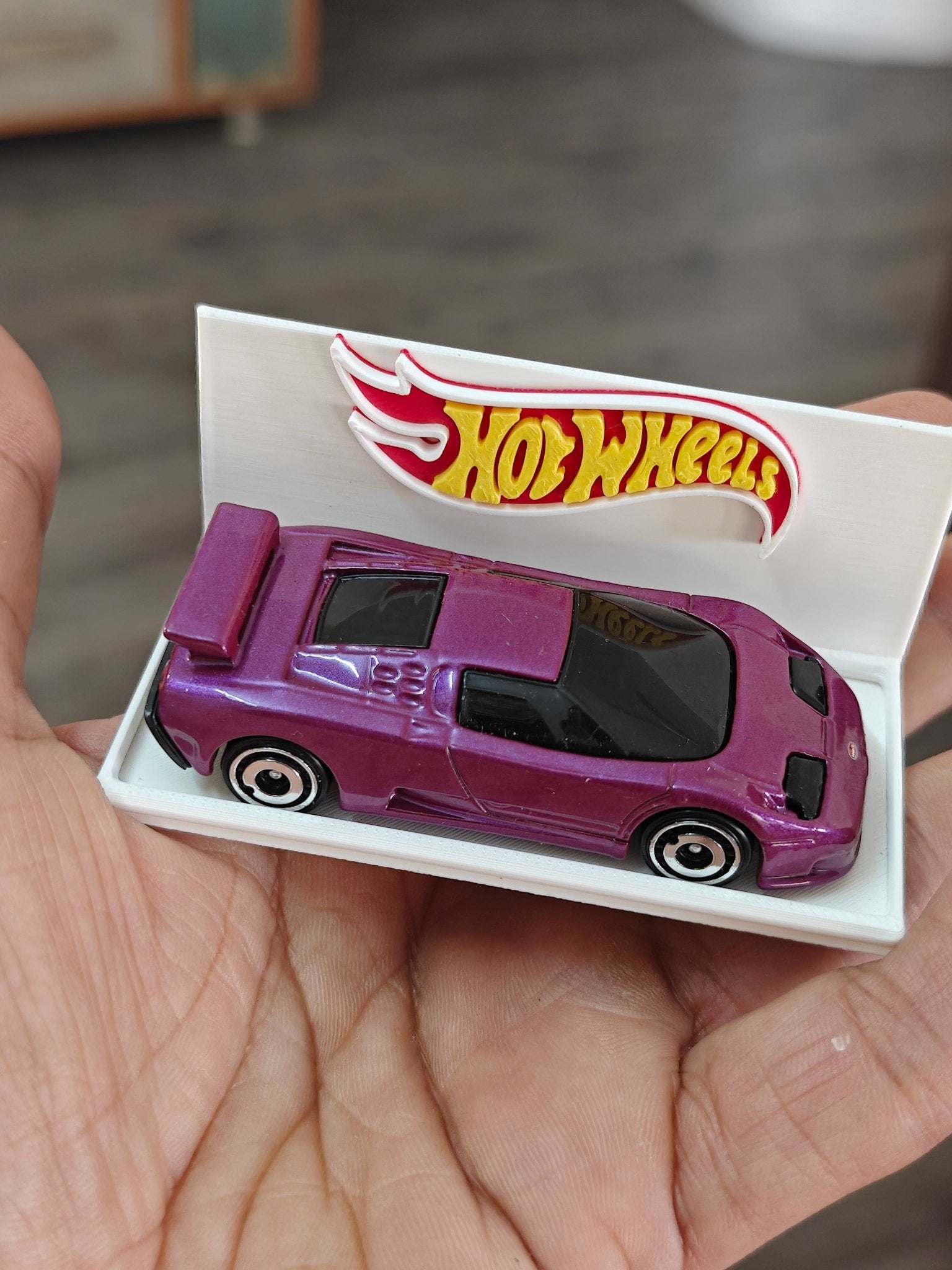 3D - Printed Hot Wheels Single Car Display - Kinder Logs