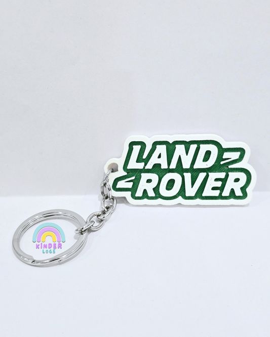 3D - Printed Land Rover Logo Key Chain - Kinder Logs