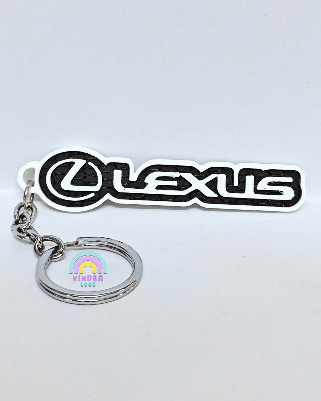 3D - Printed Lexus Logo Key Chain - Kinder Logs