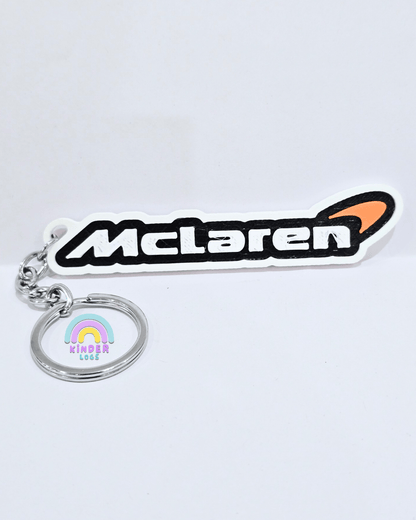 3D - Printed McLaren Logo Key Chain - Kinder Logs