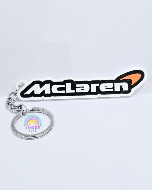 3D - Printed McLaren Logo Key Chain - Kinder Logs
