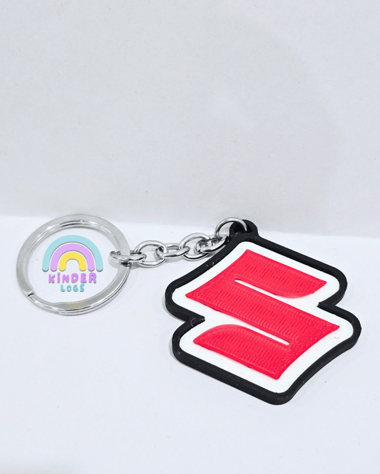 3D - Printed Suzuki Logo Key Chain - Kinder Logs