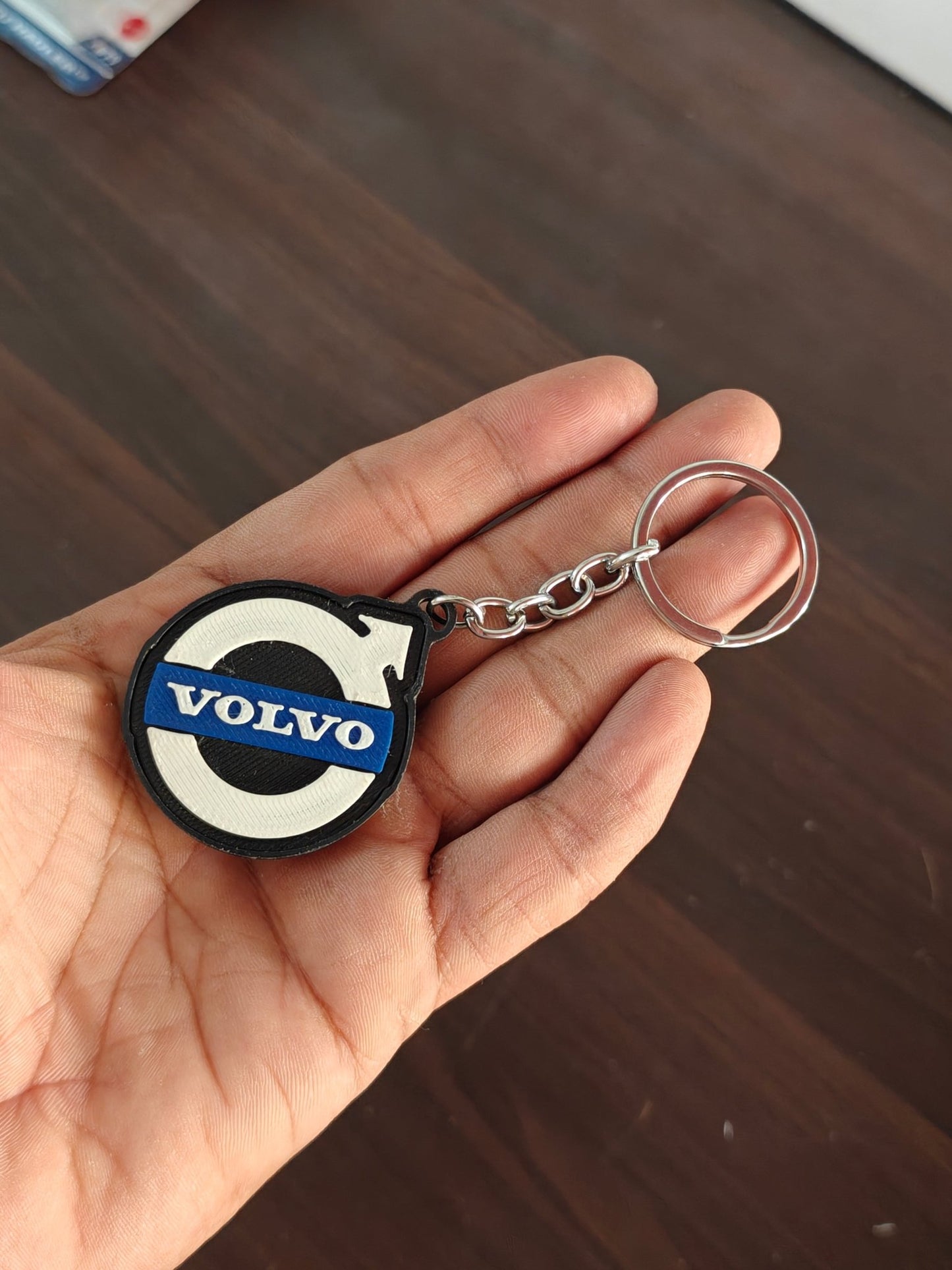 3D - Printed Volvo Logo Key Chain - Kinder Logs