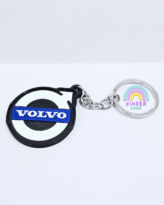 3D - Printed Volvo Logo Key Chain - Kinder Logs